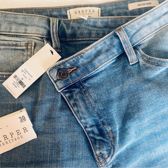 Harper Heritage high-rise skinny jeans, size 30 - Picture 2 of 7